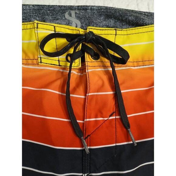 O'Neill Jordy Smith Freak Collection Board Shorts Mens 36 Rasta Raggae Tropical - Picture 2 of 16